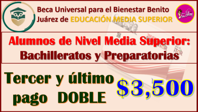 ¡ÚLTIMO PAGO! Becas Benito Juárez Nivel Media Superior: PAGOS DOBLES, esta es la fecha