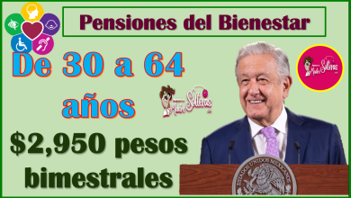 La Pensión Bienestar de 30 a 64 años con un monto de $2,950 pesos, aquí todos los detalles