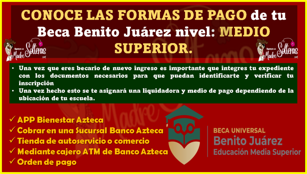 Conoce Las FORMAS DE PAGO De Tu Beca Benito Juárez Nivel MEDIO SUPERIOR ...