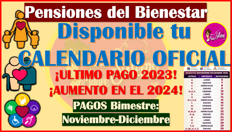 CALENDARIO OFICIAL DE PAGOS: Pensiones Del Bienestar, Descarga La App ...