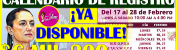 Ya te puedes REGISTRAR en la Pensión Bienestar del Adulto Mayor del 17 al 28 de Febrero