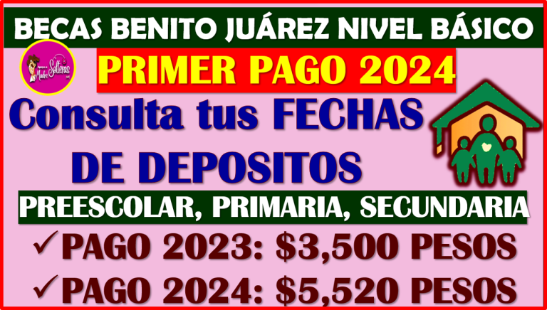 Consulta Tu PRIMER PAGO 2024 De Las Becas Benito Juárez Nivel Básico ...