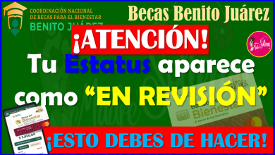 ¡ATENCIÓN! ¿Tu Estatus está en REVISIÓN? aquí te informamos que hacer: Becas Benito Juárez