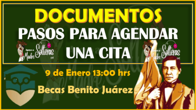 Becas Benito Juárez: Documentos para las Citas