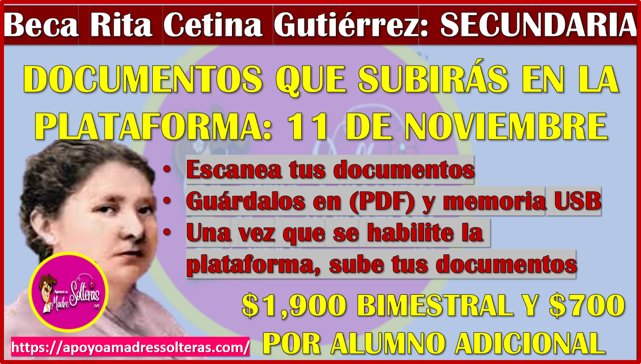 ¿Que documentos necesitas para el registro de la nueva Beca Rita Cetina Gutierrez? aquí te comparto la información