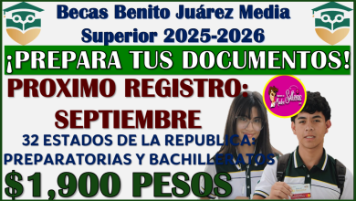 Si vas a entrar a Prepa o Bachillerato PREPARA TUS DOCUMENTOS para la Beca Benito Juárez 2025-2026