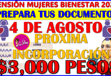¡Prepara tus documentos! este 4 de Agosto 2025 inicia el registro para la Pensión Mujeres Bienestar