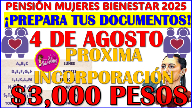 ¡Prepara tus documentos! este 4 de Agosto 2025 inicia el registro para la Pensión Mujeres Bienestar