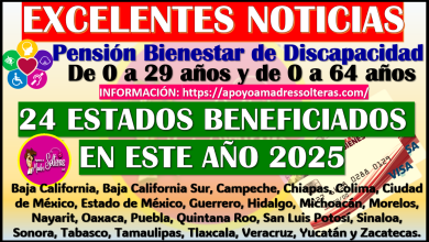 24 estados de la republica recibirán Pensión Bienestar de Discapacidad, aquí te informo cuales son