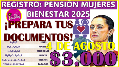 ¡PREPARA TUS DOCUMENTOS! cada vez falta menos para registrarte: Pensión Mujeres Bienestar