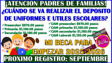 Consulta cuando recibes el apoyo extra para uniformes e útiles escolares: Mi Beca para Empezar 2025