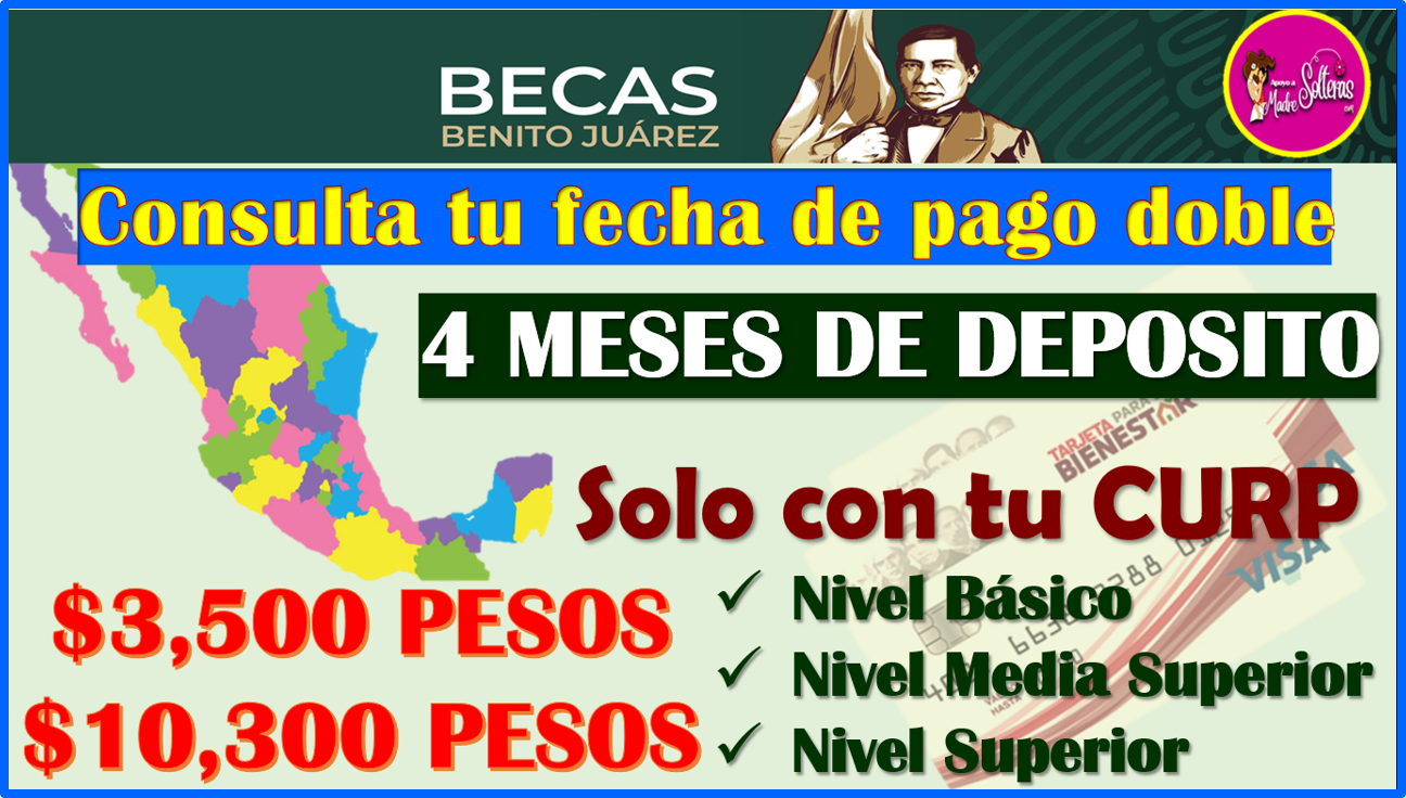 Comienzan a REFLEJARSE LAS FECHAS DE PAGOS de las Becas Benito Juárez, aquí toda la información