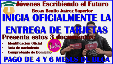 Si eres NUEVO BECARIO de la Beca Jóvenes Escribiendo el futuro ya puedes pasar por tu TARJETA DEL BIENESTAR