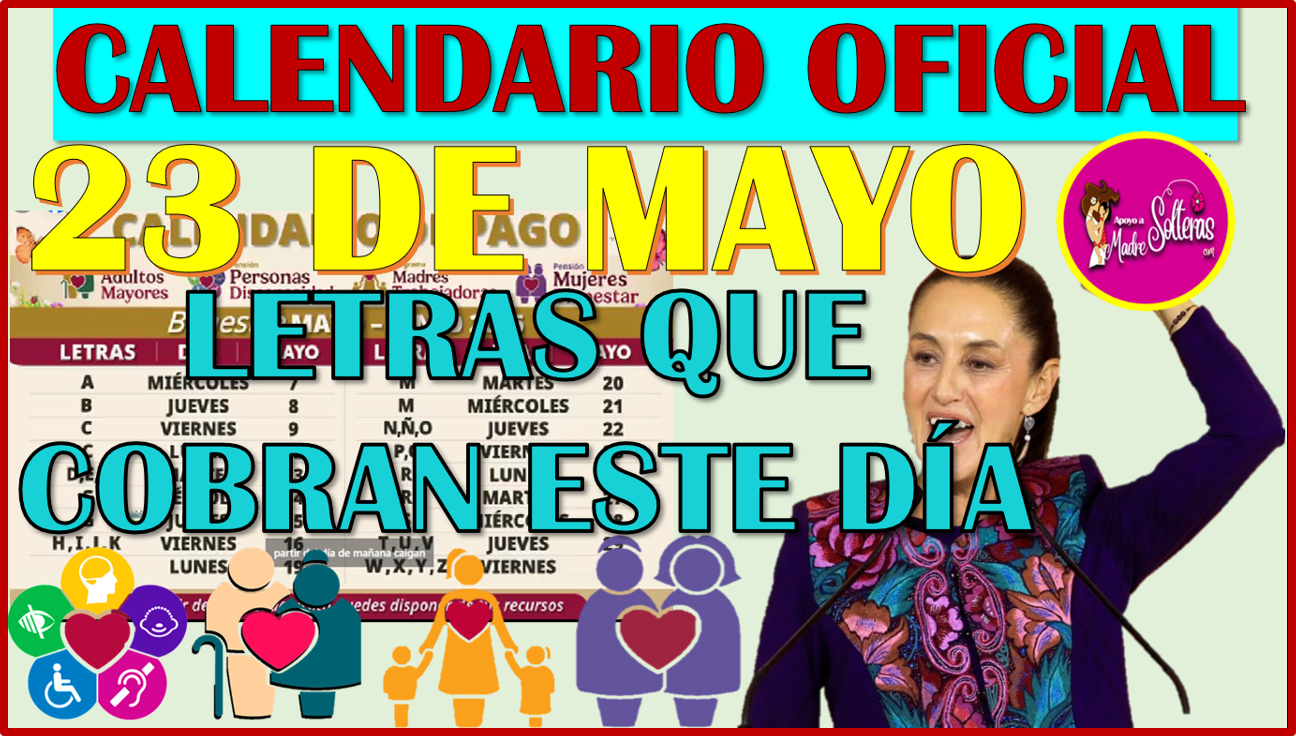 ▷ Consulta saldo, estas son las letras que cobran este 23 de Mayo: Pensiones del Bienestar 2025 » 2025 Apoyos a Madres Solteras 🥇 Consulta saldo, estas son las letras que cobran este 23 de Mayo: Pensiones del Bienestar 2025