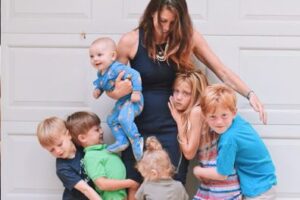 Madre con 6 hijos