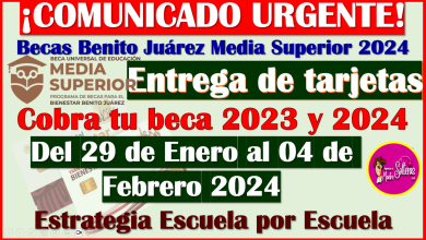 NUEVA LISTA SEMANAL para la Entrega de Tarjetas de las Becas Benito Juárez Nivel Media Superior 2024, aquí la información completa
