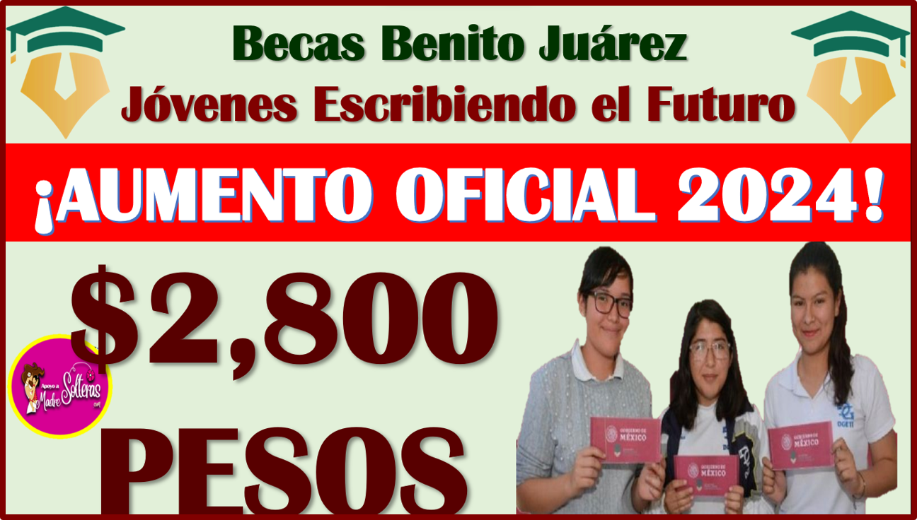 Jóvenes Escribiendo el Futuro, ya tienes NUEVO AUMENTO de las Becas Benito Juárez nivel Básico