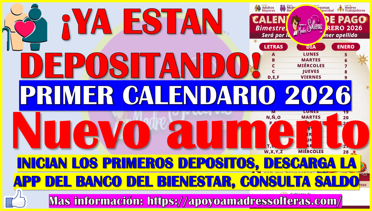 Ya Tenemos El PRIMER CALENDARIO OFICIAL 2026 De La Pensión Bienestar ...