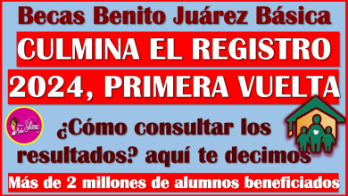 Culmina el REGISTRO para formar parte de las Becas Benito Juárez Nivel Básico 2024