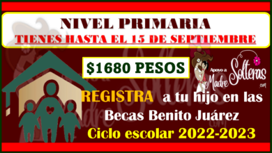 Ya solo quedan 5 días para registrar a tu hijo de PRIMARIA en las BECAS BENITO JUAREZ 2022-2023