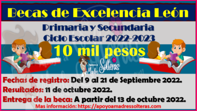 SOLICITA la Beca Excelencia León 2022 Primaria y Secundaria, AQUI te decimos el proceso de registro