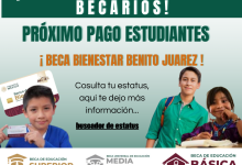 ¡Que no se te pase la fecha!, Próximos pagos Becas Benito Juárez