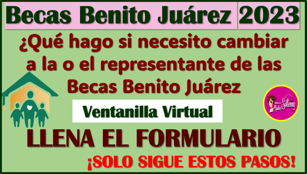 Si Necesitas Cambiar Al TUTOR O REPRESENTANTE De Las Becas Benito ...
