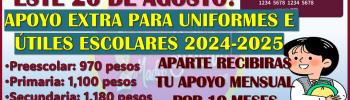 Este 26 de agosto ya podrás realizar tu registro para recibir un apoyo extra para Uniformes e Útiles Escolares: Mi Beca para Empezar