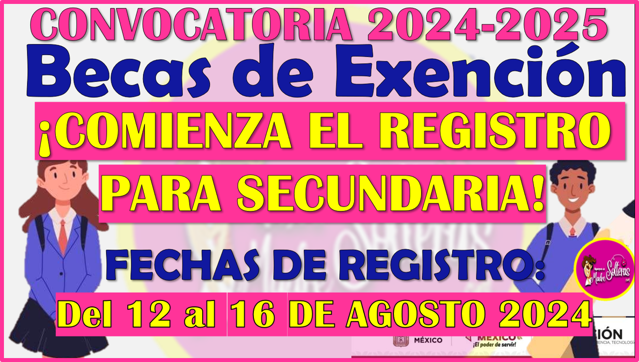 Realiza tu registro en la Beca de Exención 2024-2025 si estudias en una Escuela Secundaria particular, aquí los detalles