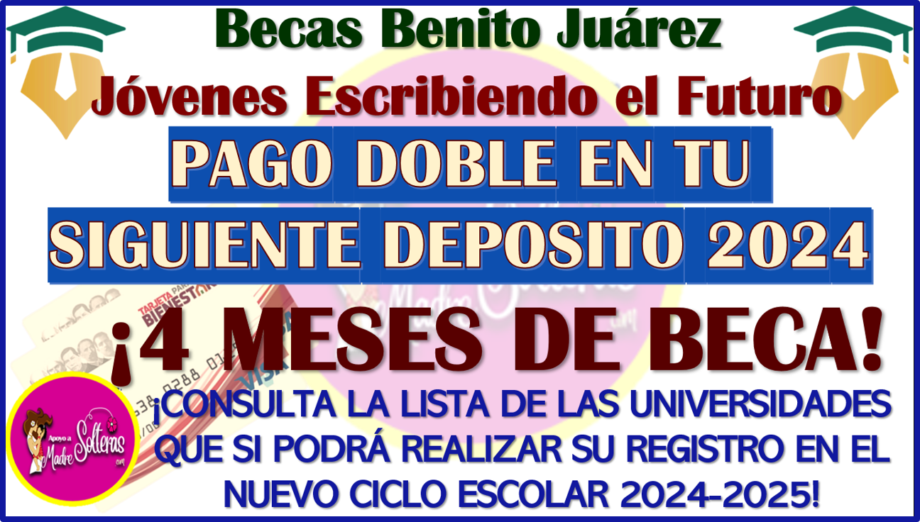 Jóvenes Escribiendo el Futuro ¡CONSULTA TU SEGUNDO PAGO OFICIAL 2024! PAGO DOBLE