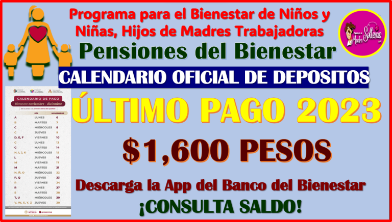 CALENDARIO OFICIAL DE PAGOS De Bienestar De Madres Trabajadoras, Aquí ...