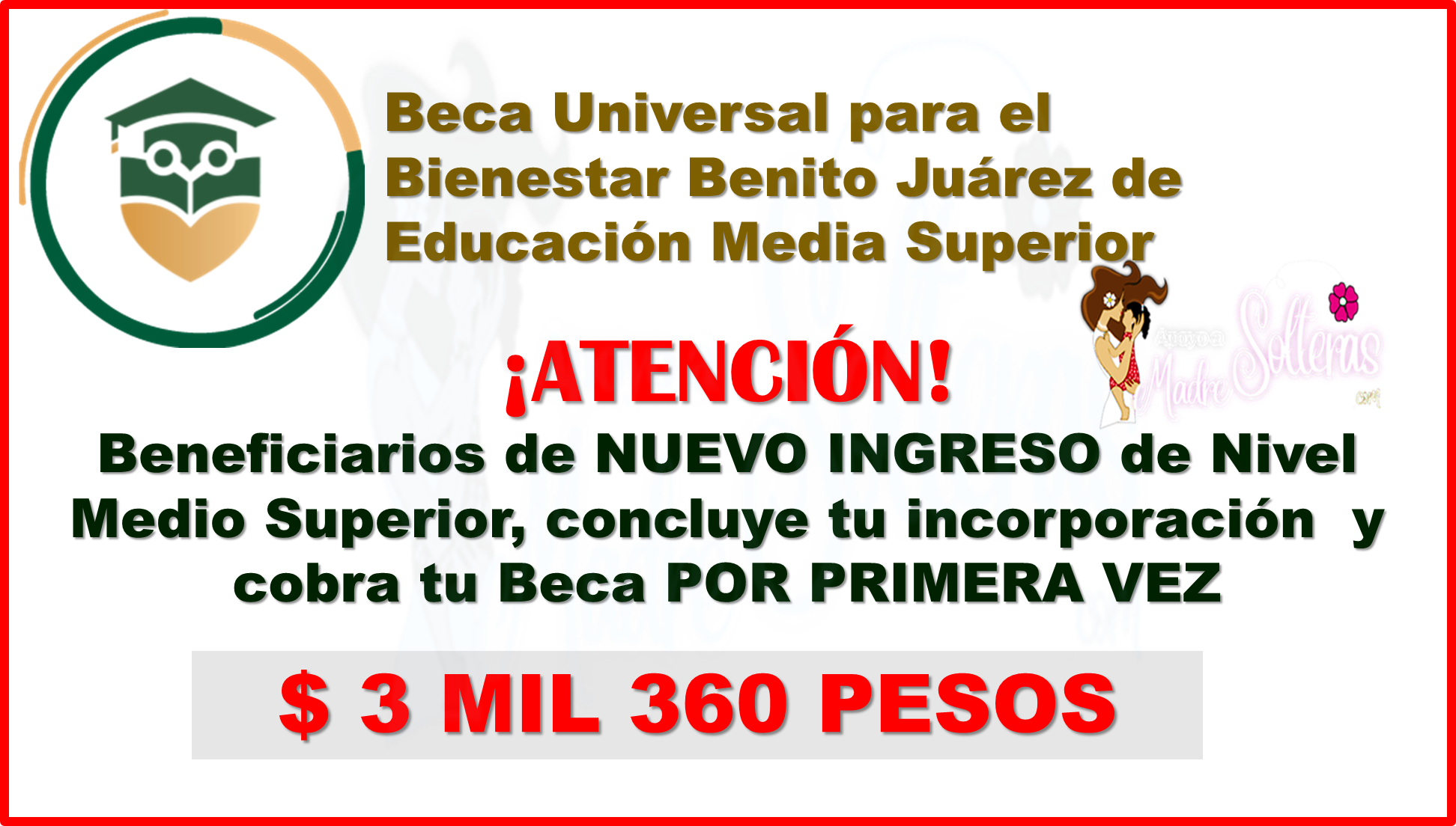 Concluye tu incorporación y cobra por primera vez tu Beca Benito Juárez Media Superior