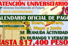 Calendario Oficial de Pago de Jóvenes Escribiendo el Futuro 2025, hasta 17 mil 400 de Beca