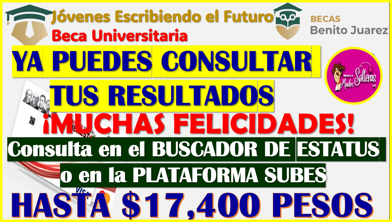 ▷ Ya puedes consultar tus RESULTADOS en la PLATAFORMA SUBES: Jóvenes Escribiendo el Futuro 2025 » 2025 Apoyos a Madres Solteras 🥇 Ya puedes consultar tus RESULTADOS en la PLATAFORMA SUBES: Jóvenes Escribiendo el Futuro 2025