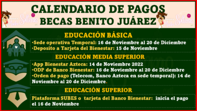 Conoce el calendario de PAGOS, Preescolar, Primaria y Secundaria: Becas Benito Juárez 2022
