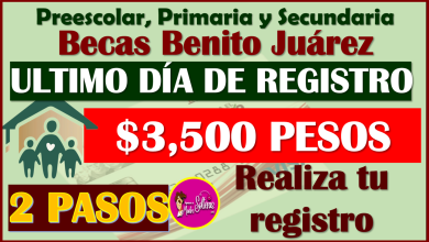 ¡YA NO QUEDA TIEMPO! hoy es el último día de registro para las Becas Benito Juárez Nivel Básico