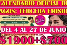 Tercer Calendario Oficial de pagos de la Beca Rita Cetina Gutierrez 2025, aqui te lo comparto