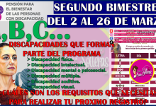 Pensión Bienestar de Discapacidad 2026: segundo calendario oficial bimestre marzo-abril, consultalo aquí