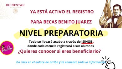 Ya está el registro para preparatorias Beca Benito Juárez.