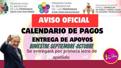 ¡¡¡¡AVISO IMPORTANTE!!!! YA ESTAN LAS FECHAS DE SEPTIEMBRE-OCTUBRE ENTREGA PARA APOYOSADULTO MAYOR