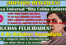 Así quedan los montos oficiales de la nueva Beca Universal "Rita Cetina Gutierrez"