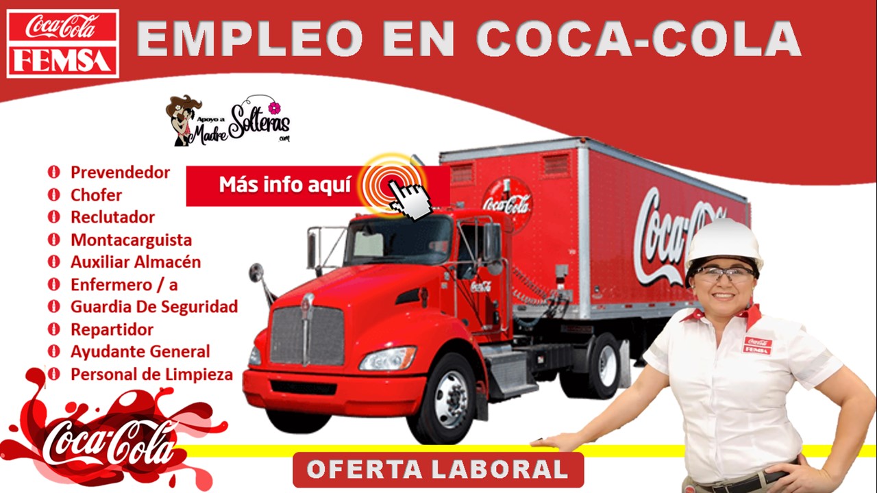 ganso Mutilar lucha ▷▷Empleos En Coca Cola 2023-2024 🥇【 Julio 2023】
