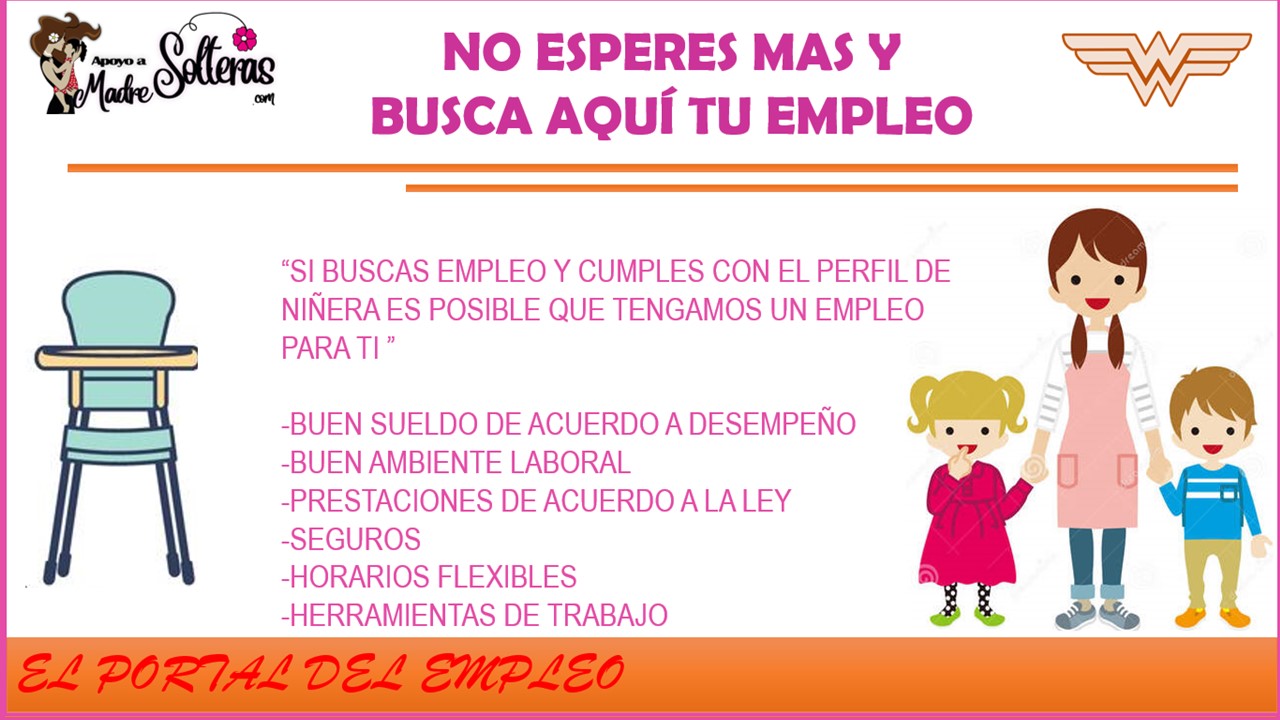 ▷ Empleos para niñera » 2021 Apoyos a Madres Solteras 🥇 empleos-para-ninera