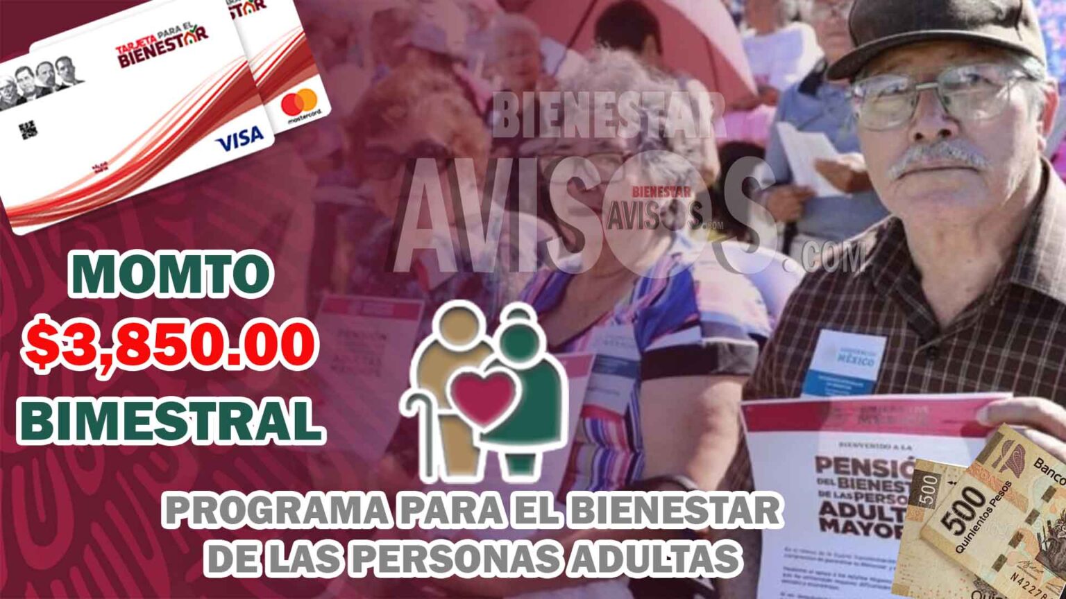 Programa Para El Bienestar De Las Personas Adultas Mayores Octubre