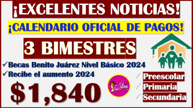 Calendario Oficial de Pagos de las Becas Benito Juárez Nivel Básico, aquí toda la información completa