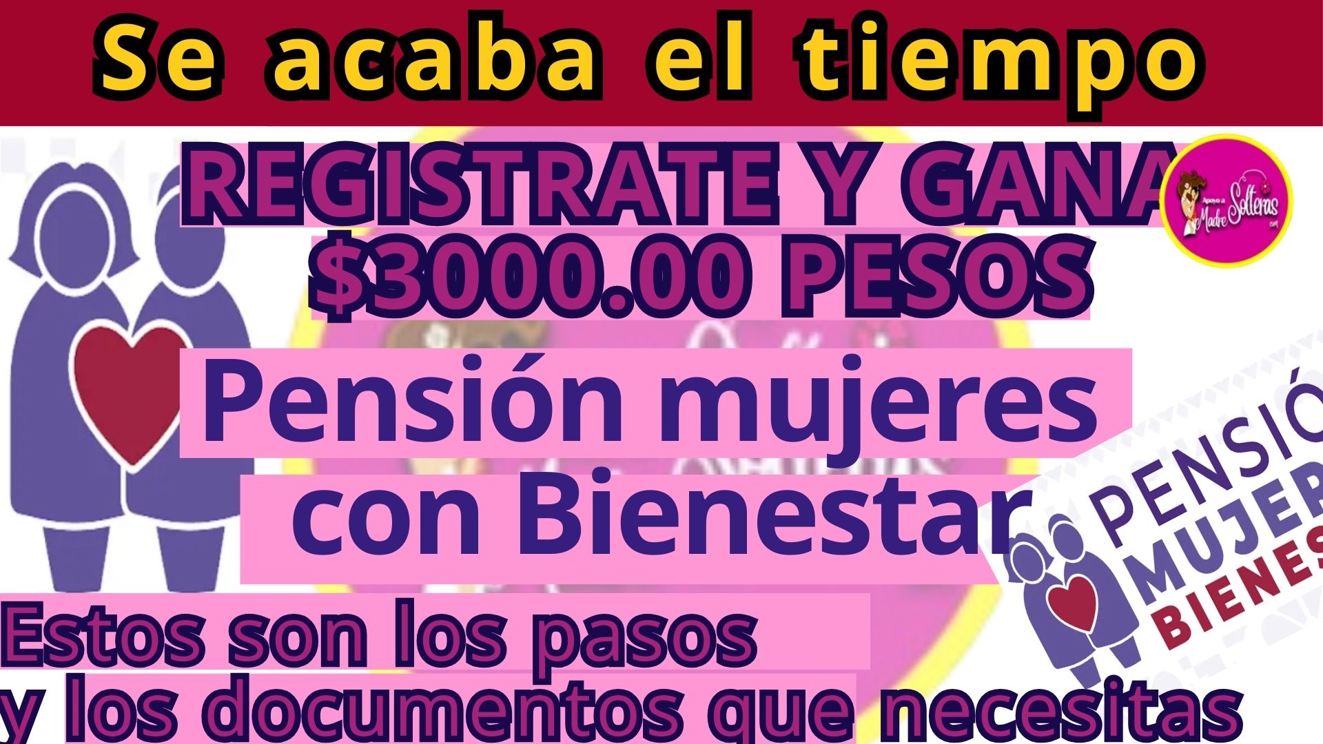 ¡Apresúrate! 🚨 Quedan pocos días para inscribirte en la Pensión Bienestar Mujeres y obtener $3,000 bimestrales Descubre cómo registrarte aquí.