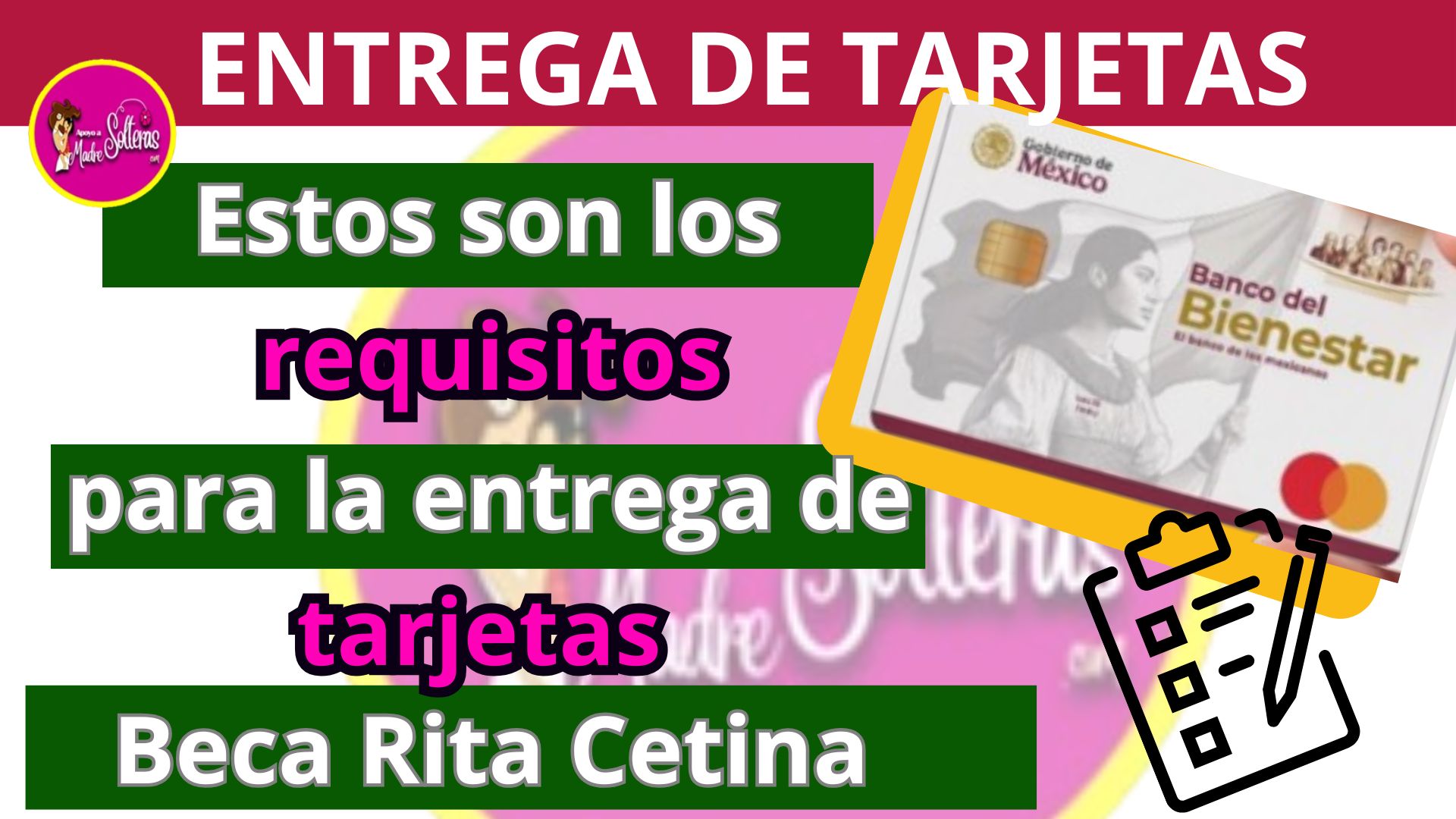 💳👩‍🏫 ¡Todo listo para la entrega de tarjetas! Consulta los requisitos y asegúrate de recibir tu Beca Universal "Rita Cetina"🙌