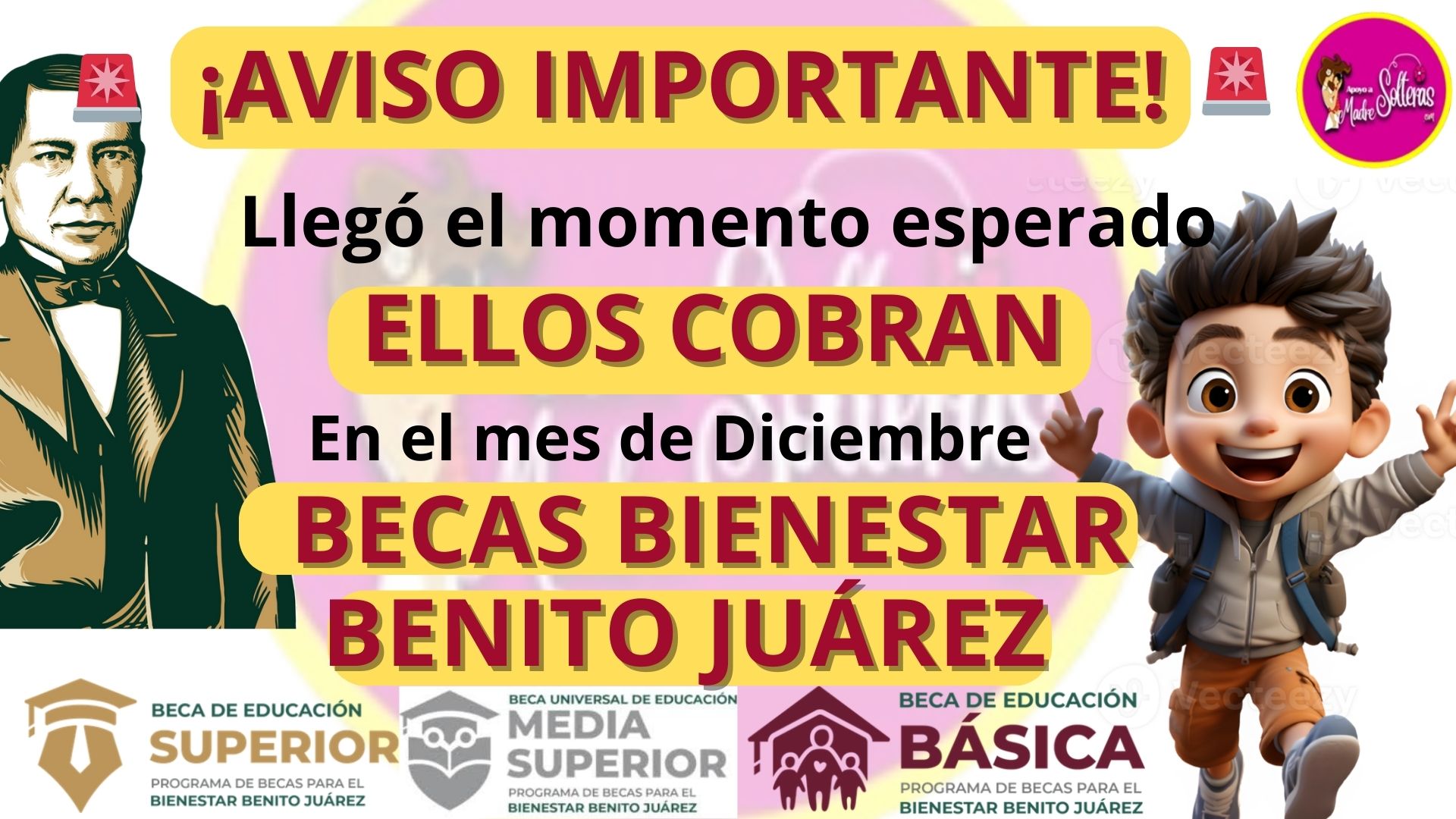 ¡Aviso importante! Ellos cobran en diciembre,modificación en el Calendario de Pagos de las Becas Benito Juárez para el Ejercicio Fiscal 2024