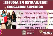 Viaja al extranjero con Beca de hasta 350,000 mil pesos para universitarios