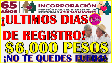 ¡ULTIMOS DIAS! Ya solo quedan pocos días para poder recibir $ 6 mil pesos: Pensión Adulto Mayor 2024